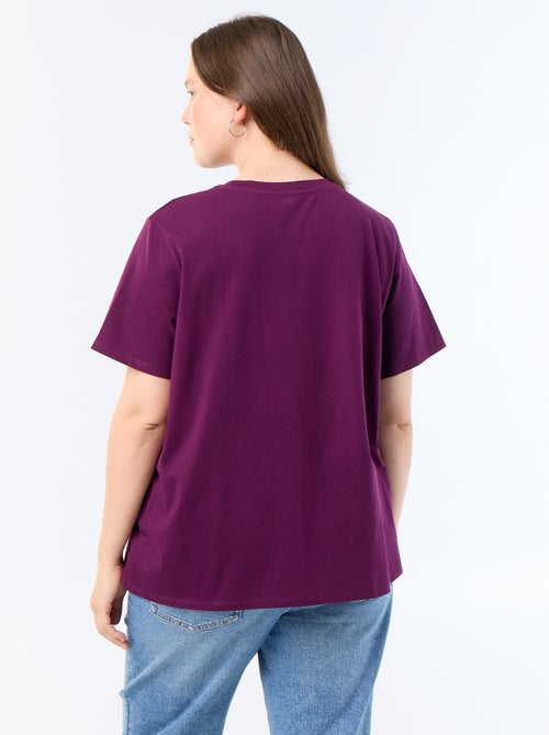 T-shirt met korte mouw en print - Kiabi