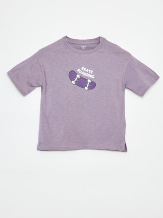 T-shirt met korte mouw en print