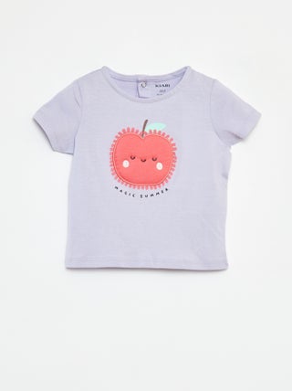 T-shirt met korte mouw en print