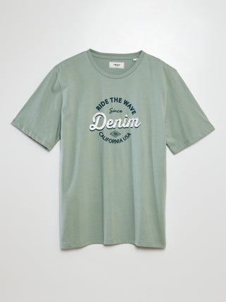T-shirt met korte mouw en print | 'Produkt'