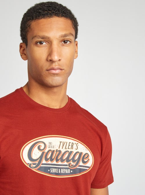 T-shirt met korte mouw en print - Kiabi