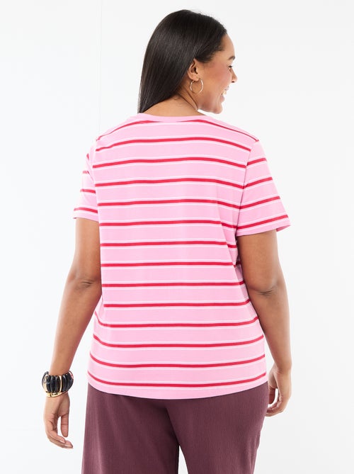 T-shirt met korte mouw en print - Kiabi