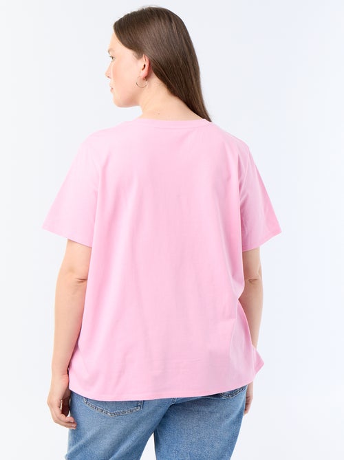 T-shirt met korte mouw en print - Kiabi