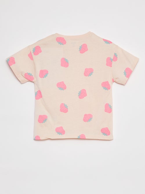 T-shirt met korte mouw en print - Kiabi