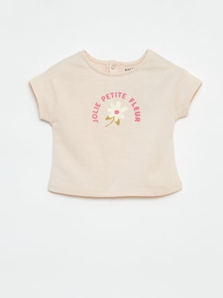 T-shirt met korte mouw en print