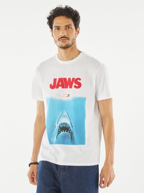 T-shirt met korte mouw en print uit de film 'Jaws' - Kiabi