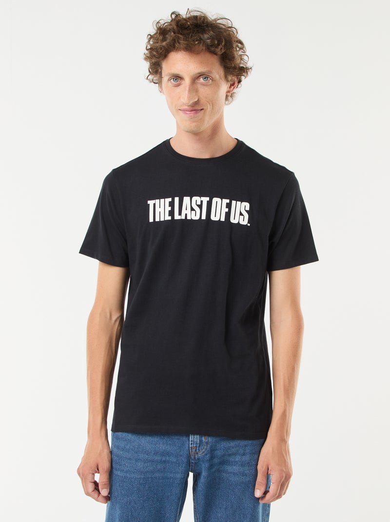 T-shirt met korte mouw en print voor en achter 'The Last of Us' zwart - Kiabi