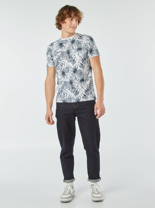 T-shirt met korte mouw en print - Kiabi