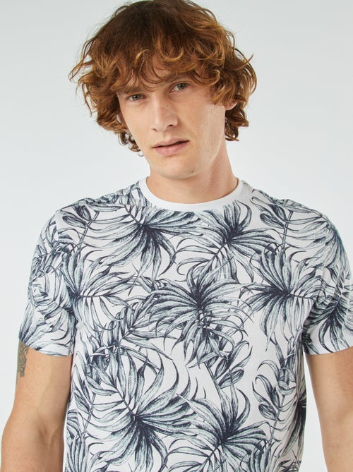 T-shirt met korte mouw en print - Kiabi