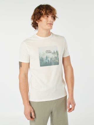 T-shirt met korte mouw en print