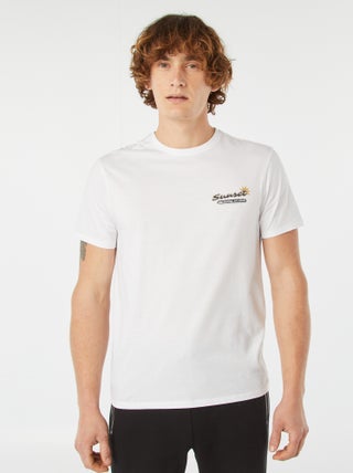 T-shirt met korte mouw en print