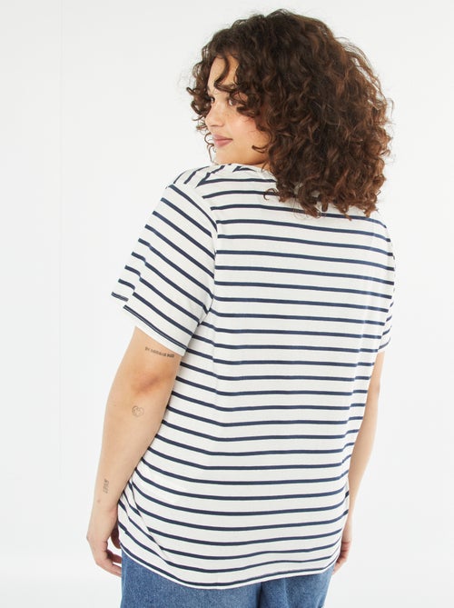 T-shirt met korte mouw en print - Kiabi