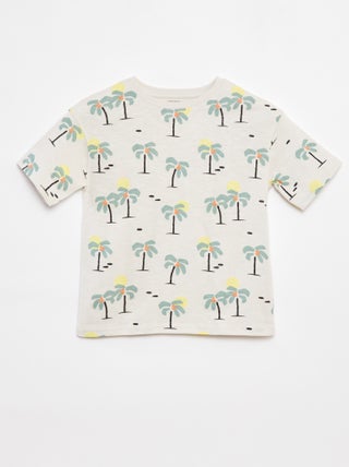 T-shirt met korte mouw en print