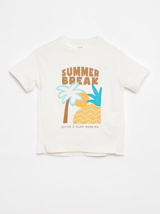 T-shirt met korte mouw en print