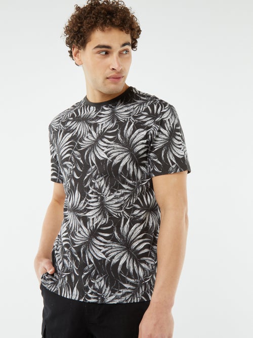 T-shirt met korte mouw en print - Kiabi
