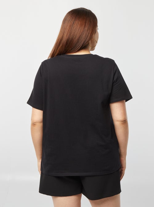 T-shirt met korte mouw en print - Kiabi