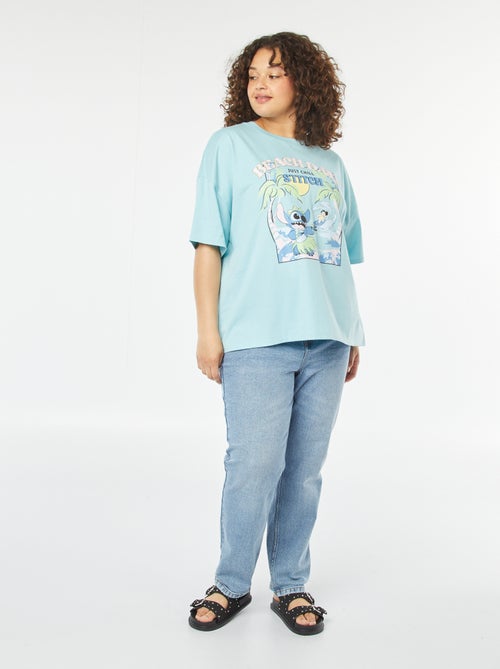 T-shirt met korte mouw en ronde hals - 'Disney' - Kiabi