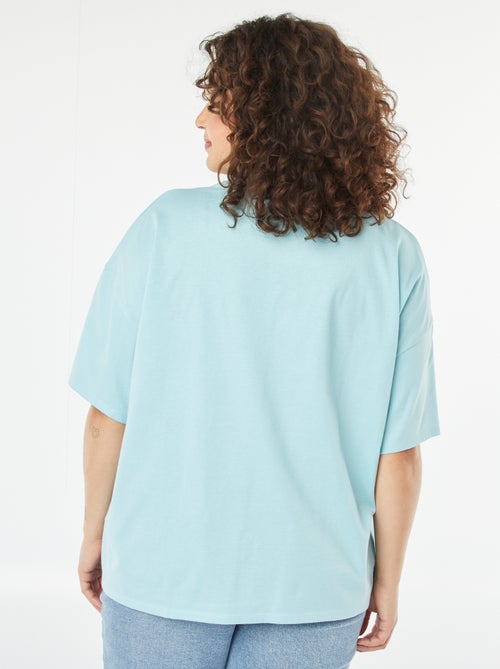 T-shirt met korte mouw en ronde hals - 'Disney' - Kiabi