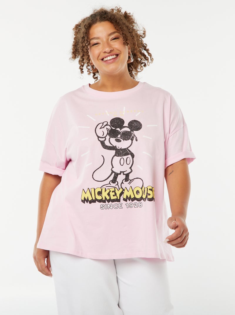 T-shirt met korte mouw en ronde hals - 'Disney' ROSE - Kiabi