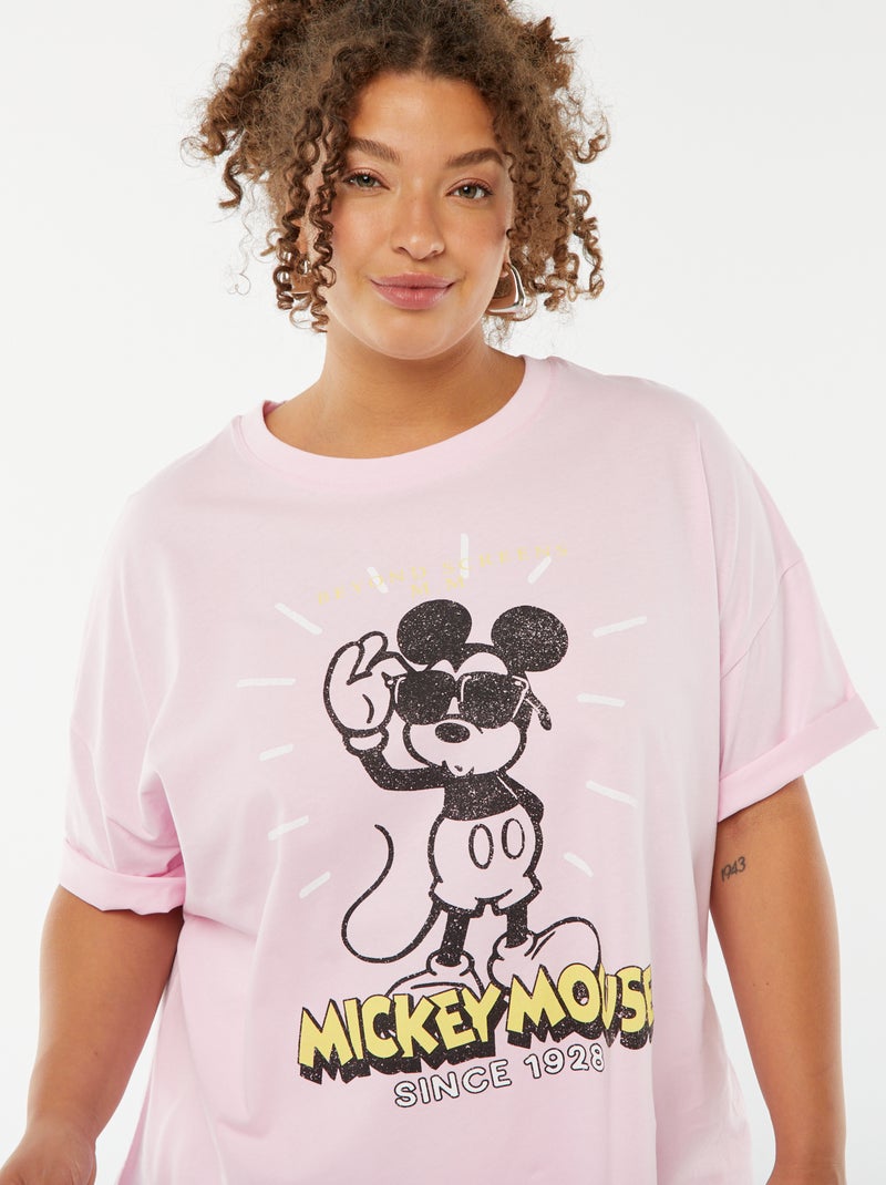 T-shirt met korte mouw en ronde hals - 'Disney' ROSE - Kiabi