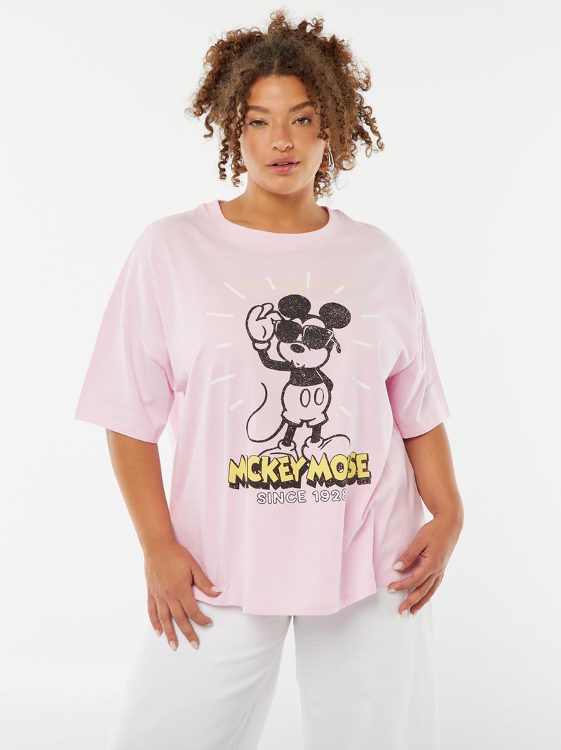 T-shirt met korte mouw en ronde hals - 'Disney' ROSE - Kiabi