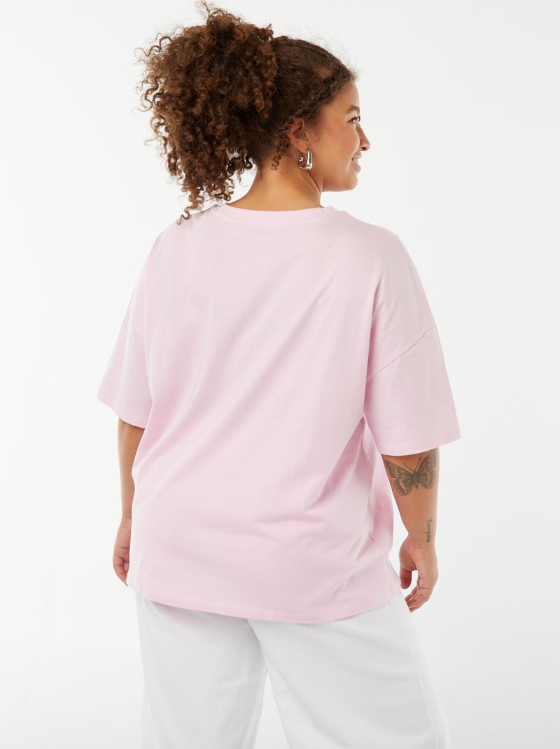 T-shirt met korte mouw en ronde hals - 'Disney' ROSE - Kiabi