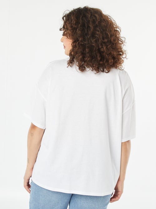 T-shirt met korte mouw en ronde hals - 'Disney' - Kiabi