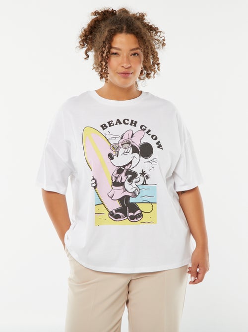 T-shirt met korte mouw en ronde hals - 'Disney' - Kiabi
