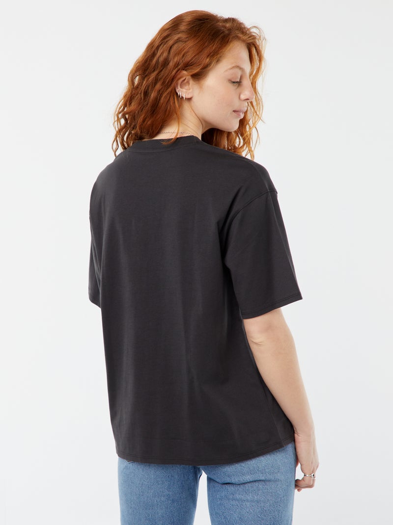 T-shirt met korte mouw en ronde hals 'Disney' GEEL - Kiabi