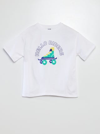 T-shirt met korte mouw en ronde hals met print