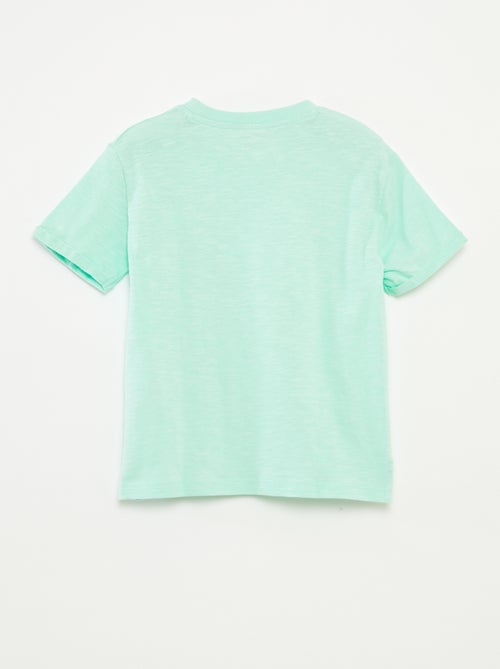 T-shirt met korte mouw en zak - Kiabi