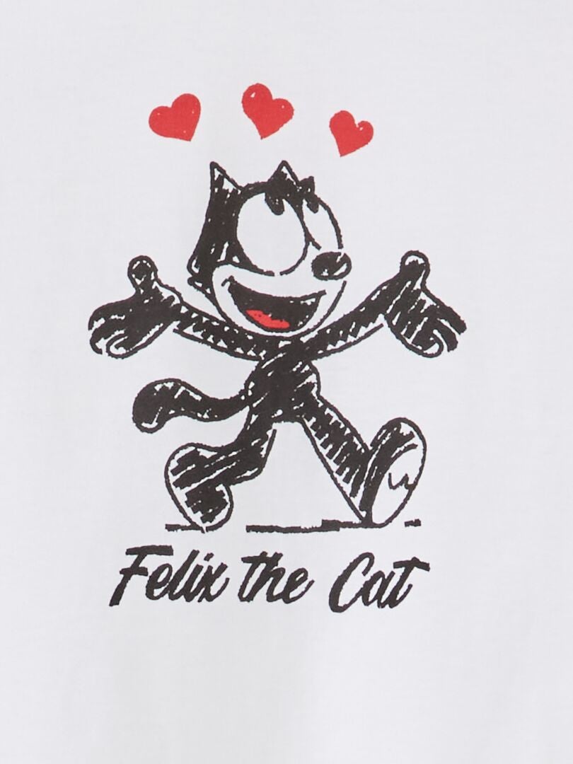 T-shirt met korte mouw 'Felix' WIT - Kiabi