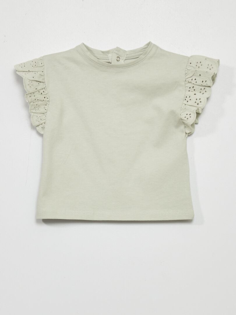 T-shirt met korte mouw grijs - Kiabi