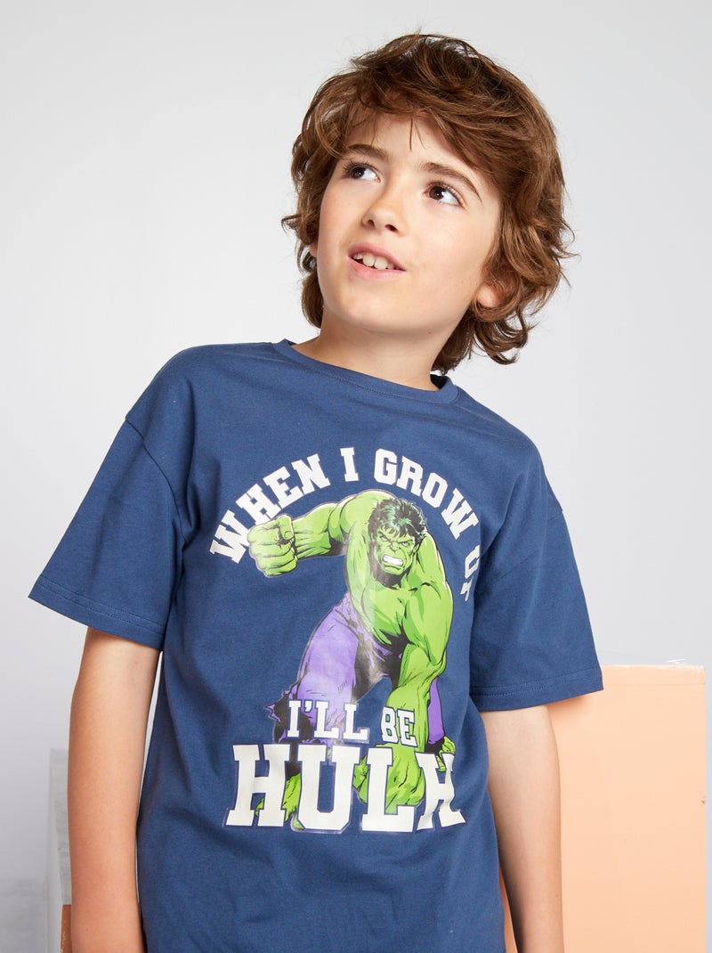 Etui met twee vakken 'Hulk' - Groen - Jongen - 7.00