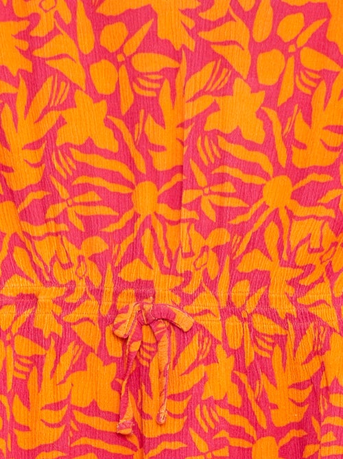 T-shirt met korte mouw met ruches - Kiabi