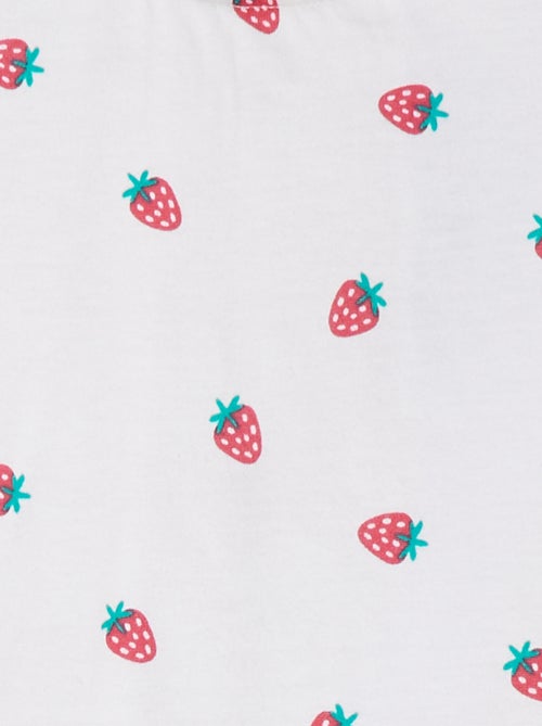 T-shirt met korte mouw met ruches - Kiabi