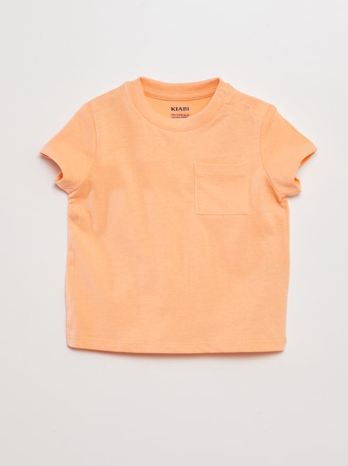 T-shirt met korte mouw met zakjes - Kiabi