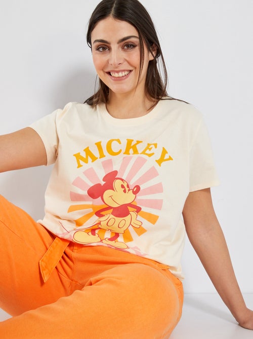 T-shirt met korte mouw 'Mickey' - Kiabi
