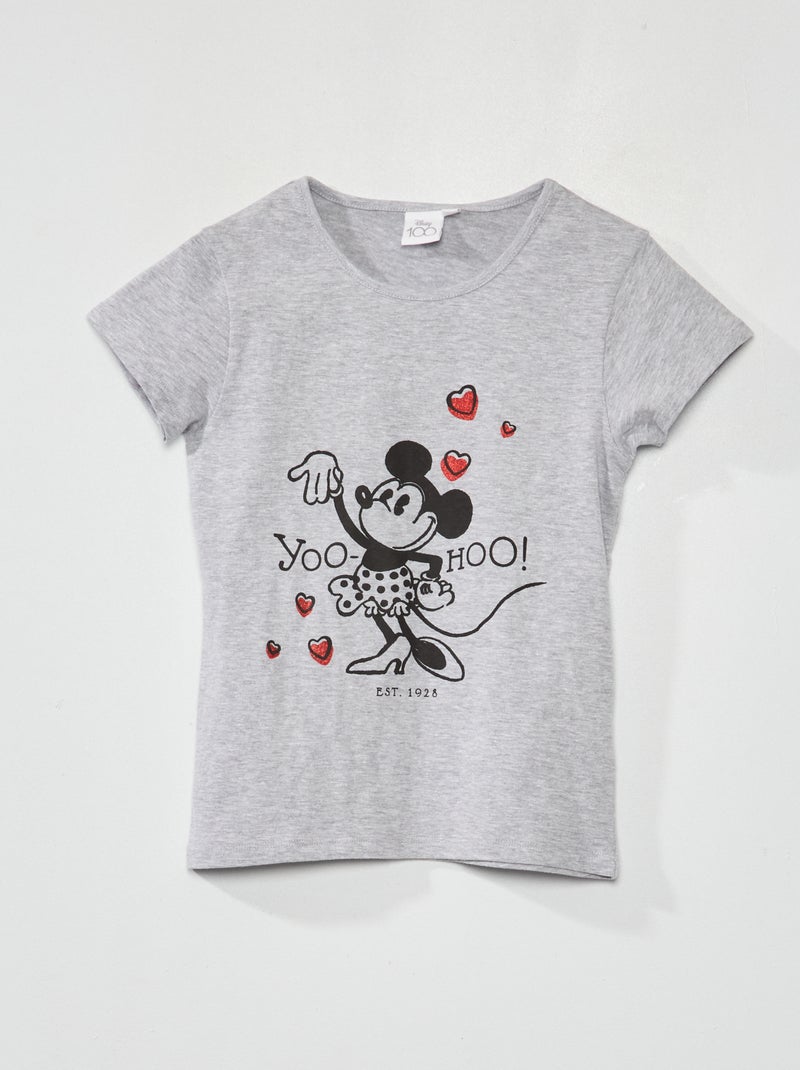 T-shirt met korte mouw 'Minnie' 'Disney' grijs - Kiabi