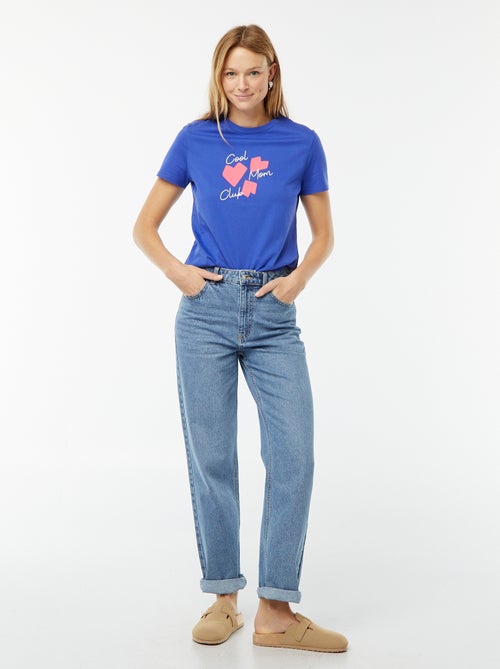 T-shirt met korte mouw | 'Moederdag' - Kiabi