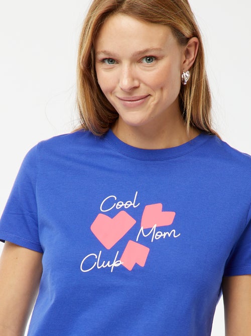 T-shirt met korte mouw | 'Moederdag' - Kiabi