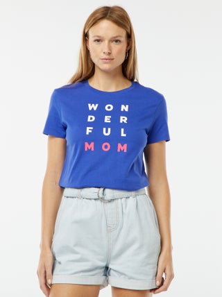 T-shirt met korte mouw | 'Moederdag'