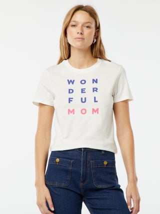 T-shirt met korte mouw | 'Moederdag'