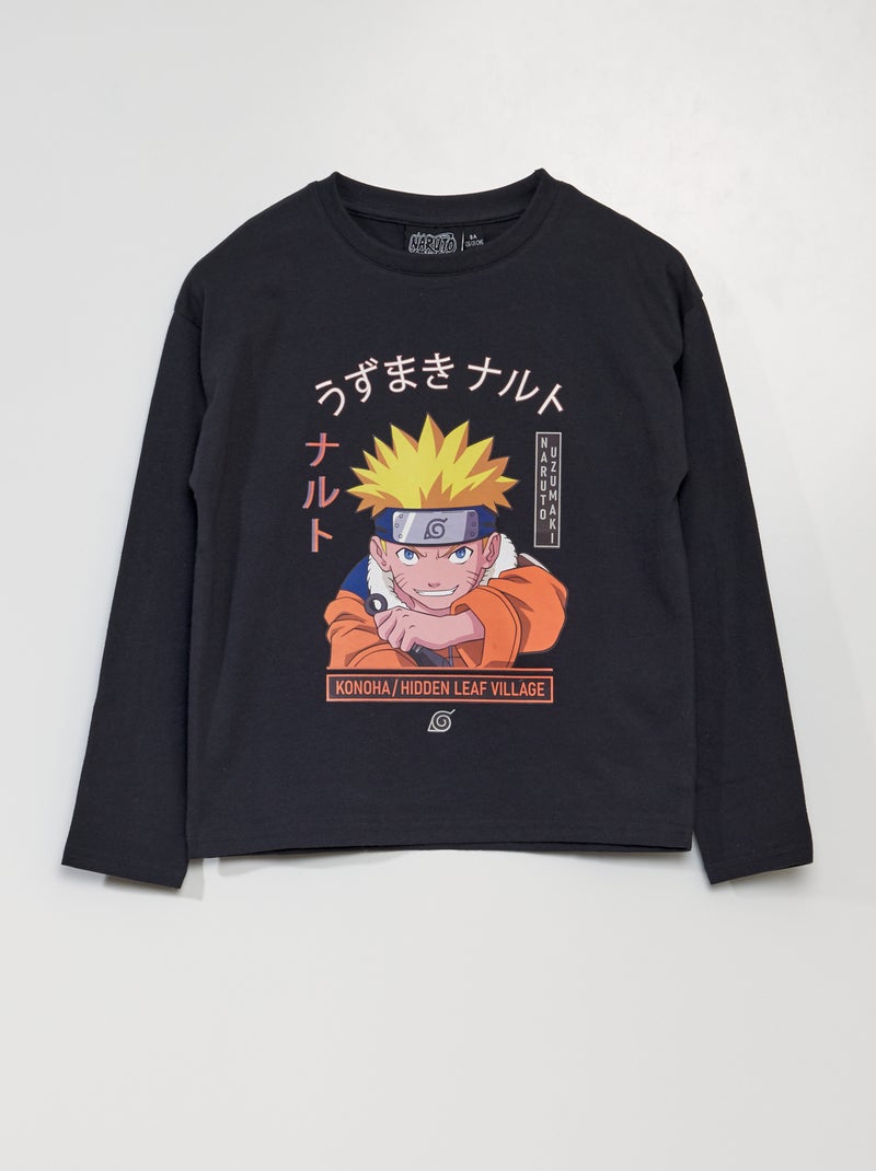 T-shirt met korte mouw 'Naruto' ZWART - Kiabi
