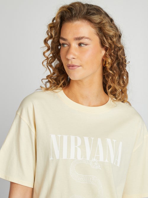 T-shirt met korte mouw 'Nirvana' - Kiabi