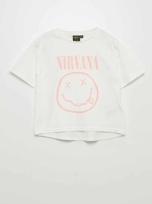 T-shirt met korte mouw 'Nirvana' - Kiabi