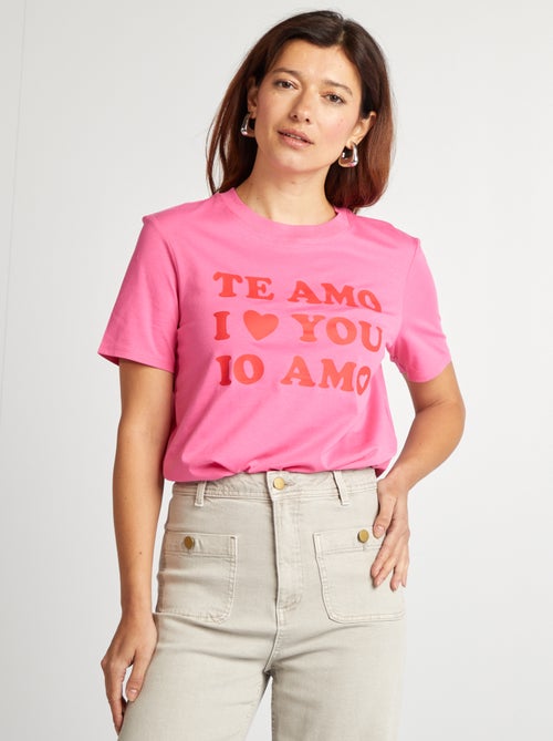 T-shirt met korte mouw - Kiabi