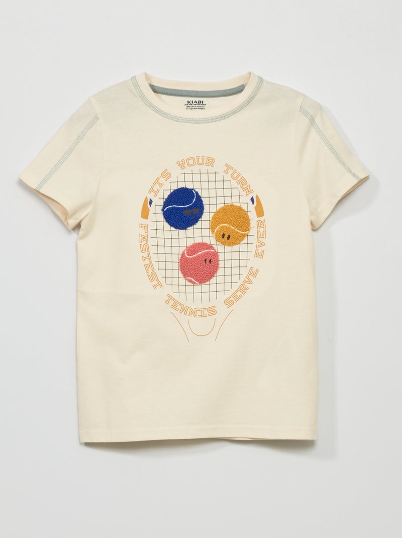T-shirt met korte mouw WIT - Kiabi