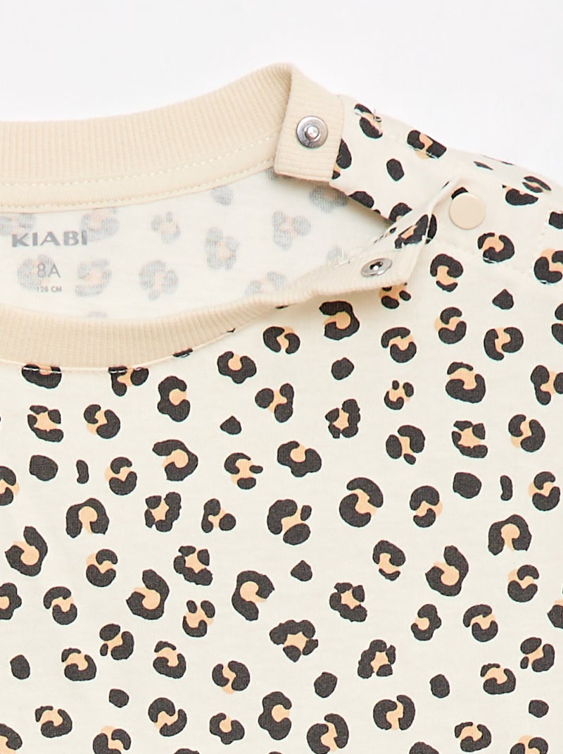 T-shirt met korte mouwen - Collectie gemakkelijk aan te trekken Biege - Kiabi