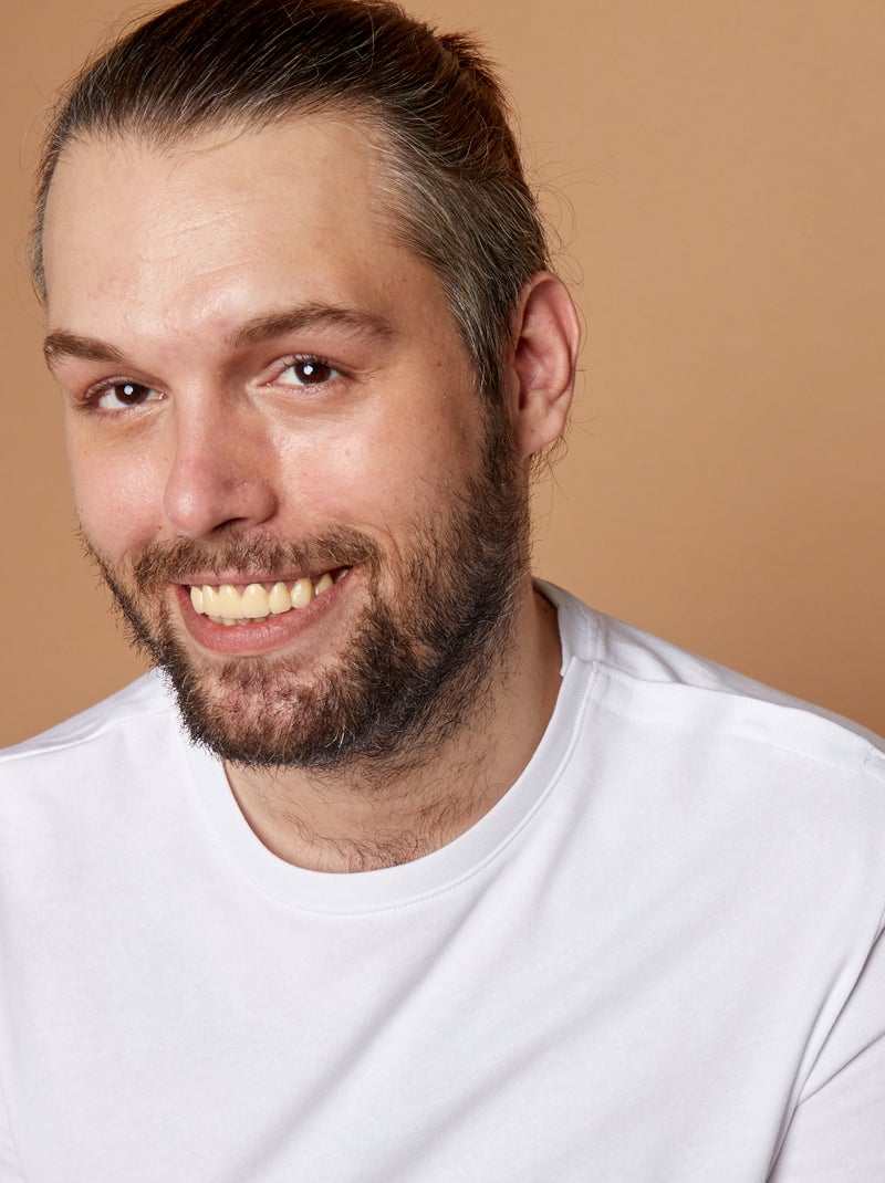 T-shirt met korte mouwen - collectie makkelijk aan te trekken wit - Kiabi